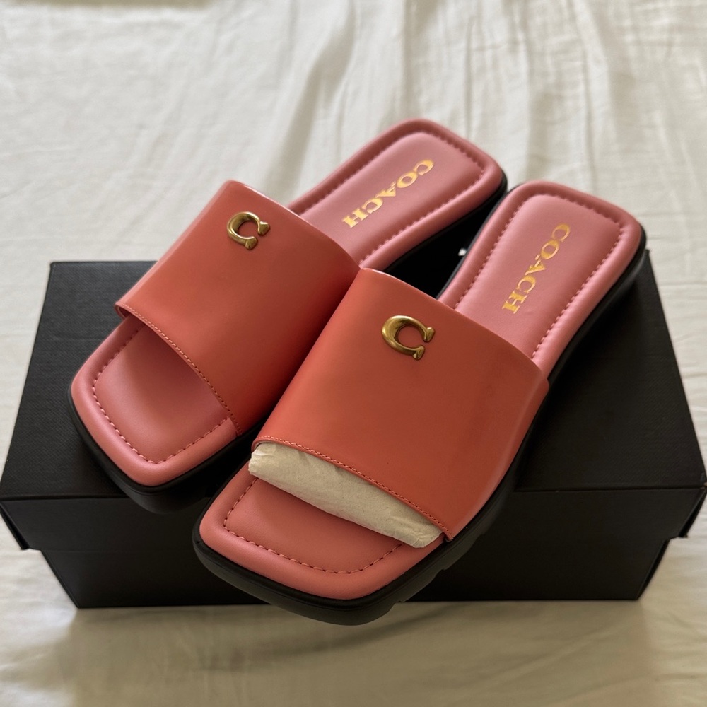 Coach Women's Coral Slide Sandals